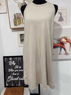 GAP Cream Sleeveless Mini A-Line Dress